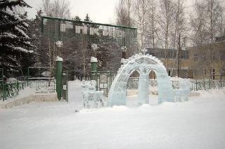 Ленск, ГПКиО, январь 2008 года, автор фото Дмитрий Попов