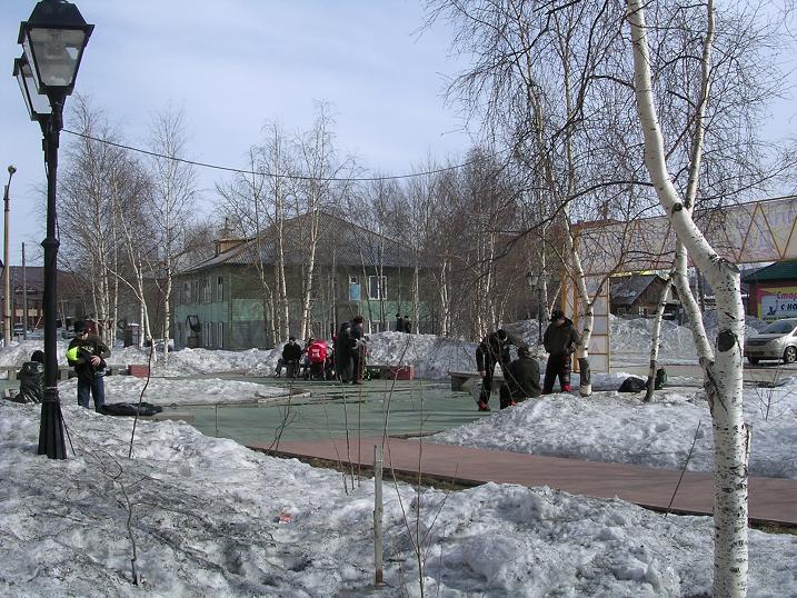 Площадь возле ДК Юность, Lensk