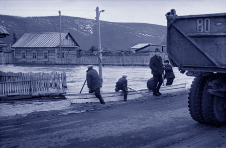Ленск, улица Ленина, наводнение 1966 года