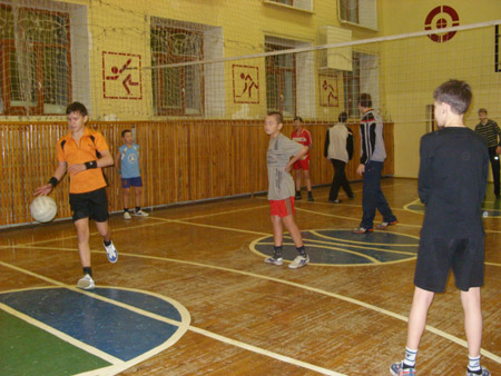 Дни волейбола, январь 2009 года. Школа номер 1, город Ленск